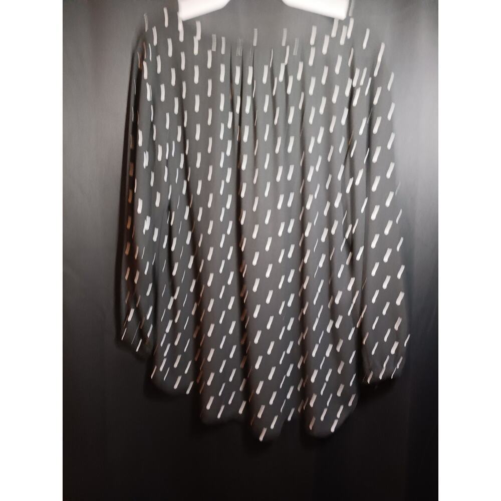 Philosophy Valentine Blouse Women’s Plus 1X Black Tunic Shirt Hearts Print Flowy - Picture 3 of 3